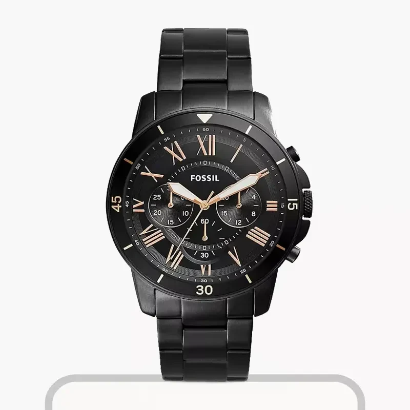 Fossil Sporty Grant Chronograph Black Dial Men's Watch  FS5374